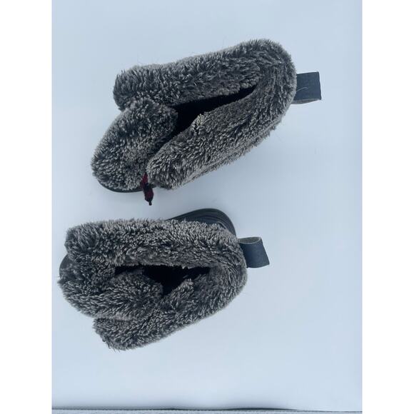 Girls Totes Jessica Winter Snow Boots Sz 1 Pink Waterproof Rubber Faux Fur Lined - Picture 5 of 8